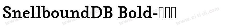 SnellboundDB Bold字体转换